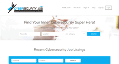 Desktop Screenshot of cybersecurityjob.com