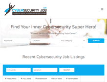 Tablet Screenshot of cybersecurityjob.com